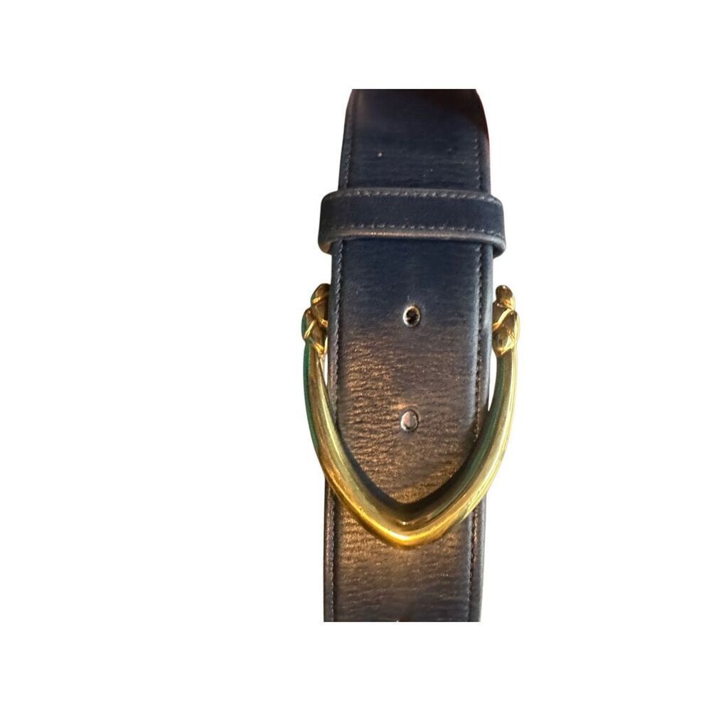 COACH 3906 Vintage Navy Belt Small Brass Buckle - Picture 5 of 14